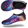 image:imageVIFUUR Water Shoes for Men Women Barefoot Quick Dry Aqua Socks Slip OnPurple