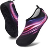 image:imageVIFUUR Water Shoes for Men Women Barefoot Quick Dry Aqua Socks Slip OnPurpleRed Aperture