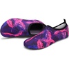 image:imageVIFUUR Water Shoes for Men Women Barefoot Quick Dry Aqua Socks Slip OnPurpleRed Feather
