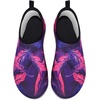 image:imageVIFUUR Water Shoes for Men Women Barefoot Quick Dry Aqua Socks Slip OnPurpleRed Feather
