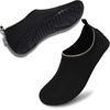 image:imageVIFUUR Water Shoes for Men Women Barefoot Quick Dry Aqua Socks Slip OnSoidblack