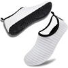 image:imageVIFUUR Water Shoes for Men Women Barefoot Quick Dry Aqua Socks Slip OnWhite