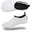 image:imageVIFUUR Water Shoes for Men Women Barefoot Quick Dry Aqua Socks Slip OnWhite