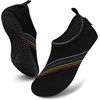 image:imageVIFUUR Water Shoes for Men Women Barefoot Quick Dry Aqua Socks Slip OnXidaiBlack