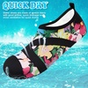 image:imageVIFUUR Womens Mens Water Shoes Barefoot Quick Dry Aqua Socks for Beach Swim Yoga Outdoor SportsColorful Flowers