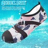 image:imageVIFUUR Womens Mens Water Shoes Barefoot Quick Dry Aqua Socks for Beach Swim Yoga Outdoor SportsGray Leaves