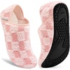image:imageVIFUUR House Slippers for Women Men Fuzzy Barefoot Slipper SocksPink Board