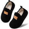 image:imageVIFUUR Kids Boys Girls House Slippers Babys Slip on Barefoot Socks TollderBlack