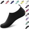 image:imageVIFUUR Water Shoes for Men Women Barefoot Quick Dry Aqua Socks Slip OnA Black