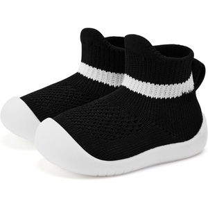 image:imageVIFUUR Baby Shoes Toddler Sneakers First Walking Shoes 036 MonthsH Black