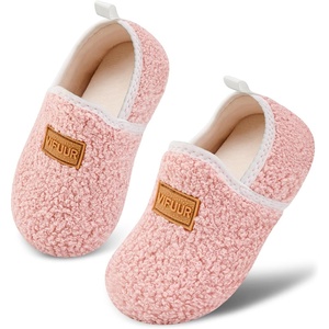 image:imageVIFUUR Kids Boys Girls House Slippers Babys Slip on Barefoot Socks TollderPink