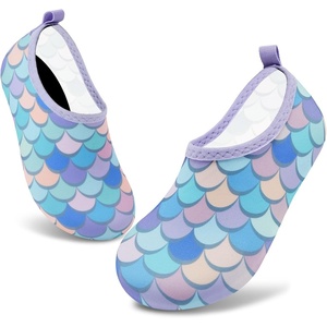 image:imageVIFUUR Kids Water Shoes Boys Girls Quick Dry Aqua Socks for BeachFishscales Purple