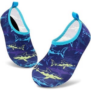 image:imageVIFUUR Kids Water Shoes Boys Girls Quick Dry Aqua Socks for BeachPurple Yellow Fish