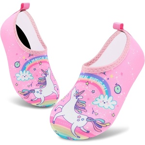 image:imageVIFUUR Kids Water Shoes Boys Girls Quick Dry Aqua Socks for BeachRainbowUnicorn