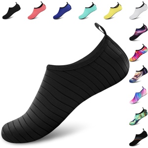 image:imageVIFUUR Water Shoes for Men Women Barefoot Quick Dry Aqua Socks Slip OnA Black