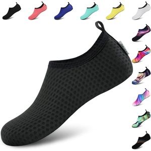 image:imageVIFUUR Water Shoes for Men Women Barefoot Quick Dry Aqua Socks Slip OnBlack Xue