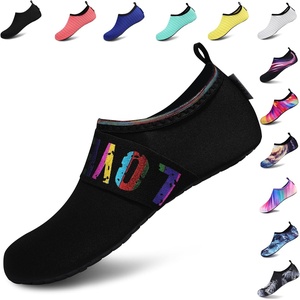 image:imageVIFUUR Water Shoes for Men Women Barefoot Quick Dry Aqua Socks Slip OnBlackLoveblack