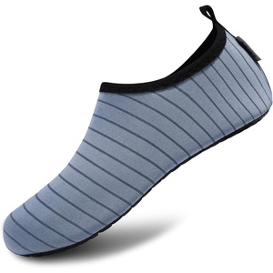 image:imageVIFUUR Water Shoes for Men Women Barefoot Quick Dry Aqua Socks Slip OnGrey
