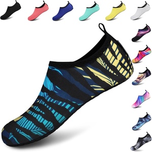 image:imageVIFUUR Water Shoes for Men Women Barefoot Quick Dry Aqua Socks Slip OnLooming BlueYellow