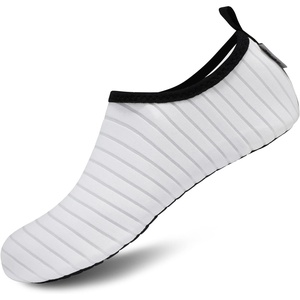 image:imageVIFUUR Water Shoes for Men Women Barefoot Quick Dry Aqua Socks Slip OnWhite