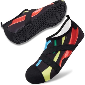 image:imageVIFUUR Womens Mens Water Shoes Barefoot Quick Dry Aqua Socks for Beach Swim Yoga Outdoor SportsColorful Traces