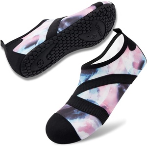 image:imageVIFUUR Womens Mens Water Shoes Barefoot Quick Dry Aqua Socks for Beach Swim Yoga Outdoor SportsPinkblue Sky